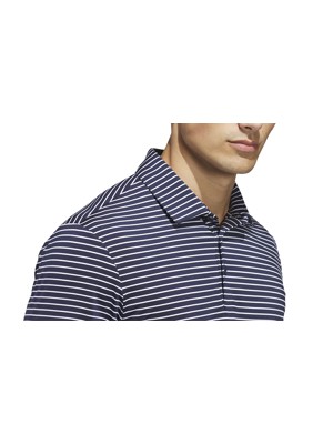 adidas Mens Performance Two-Colour Stripe Polo Shirt