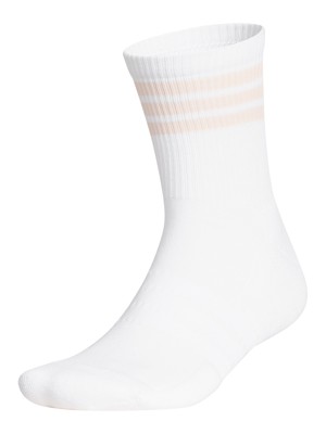adidas Mens Half Crew 3-Stripe Socks (1 Pair)