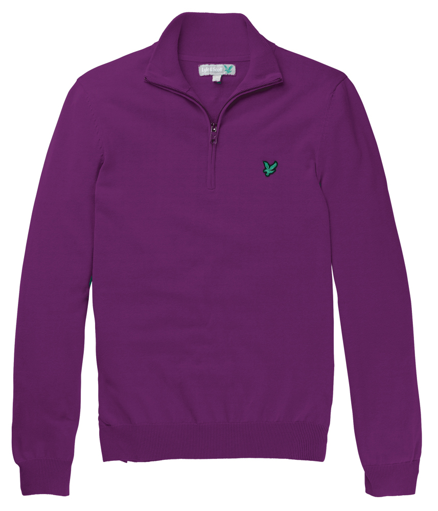 Lyle and Scott Mens Half Zip Cotton Jumper