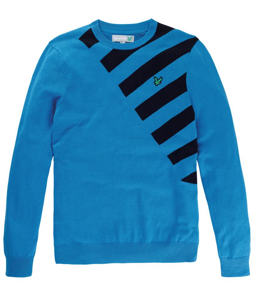 Lyle & Scott crew neck Intarsia Jumper | GolfOnline