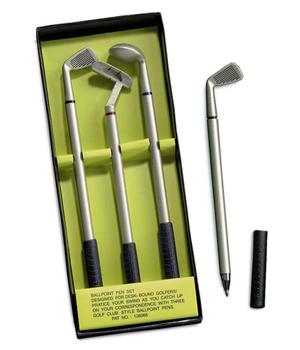 Miniature Golf Club Pens Gift Set