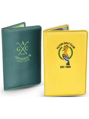 Printed PU Leatherette Printed Scorecard Holder - Personalised