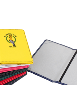 Printed PU Leatherette Printed Scorecard Holder - Personalised