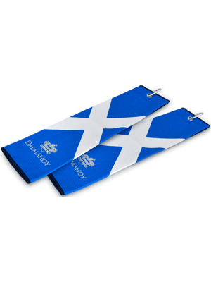 Saltire Microfibre Golf Towel - Personalised
