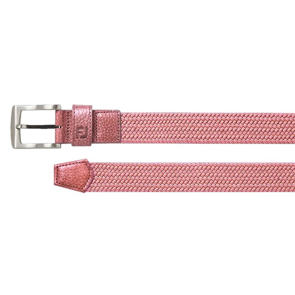 ladies braided belt pink