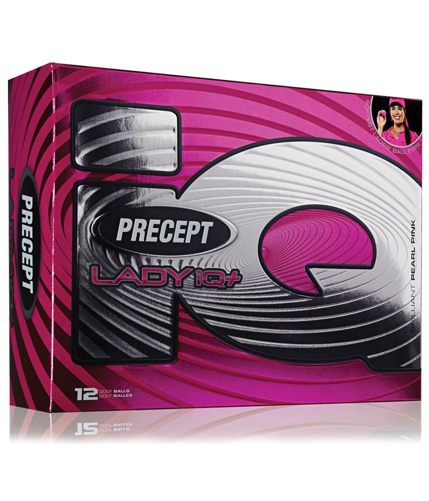 Precept Lady IQ+ Pearl Pink Ladies Golf Balls (12 Balls)