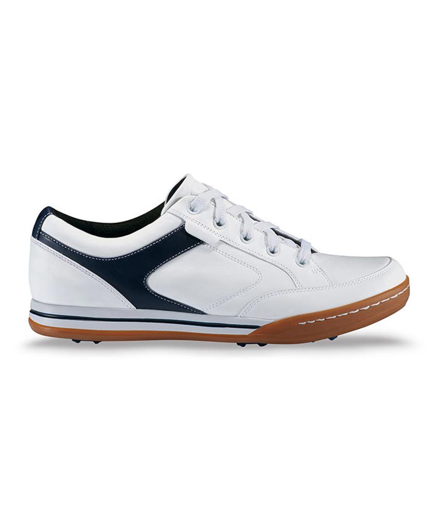 Callaway Mens Del Mar Spikeless Golf Shoes (White/Navy)