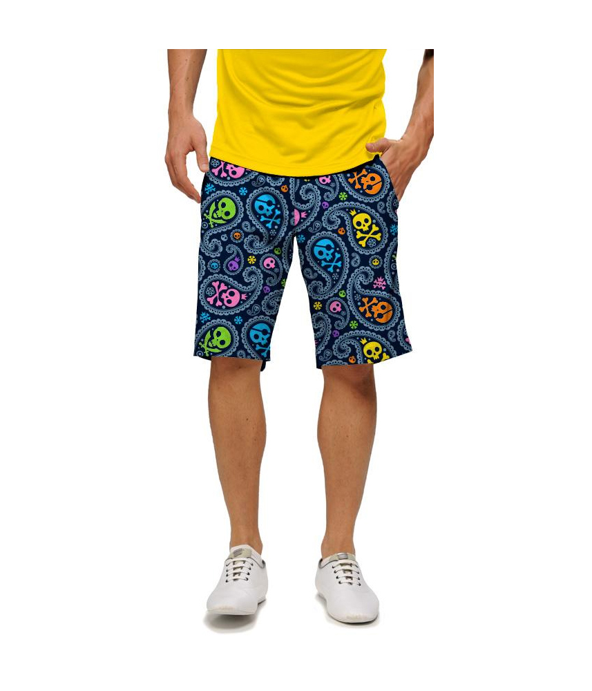 LOUDMOUTH Mens Jolly Roger Golf Shorts