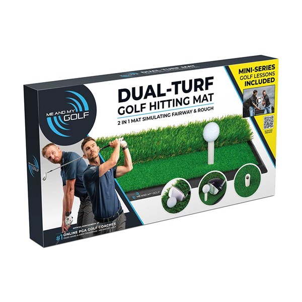 Me And My Golf Dual Turf Mat - Includes Instructional Training Videos