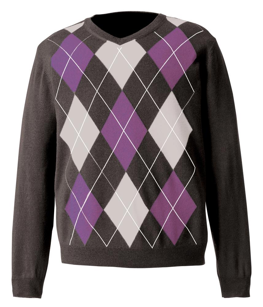 FootJoy Mens Fine Merino Wool Argyle Sweater 2014