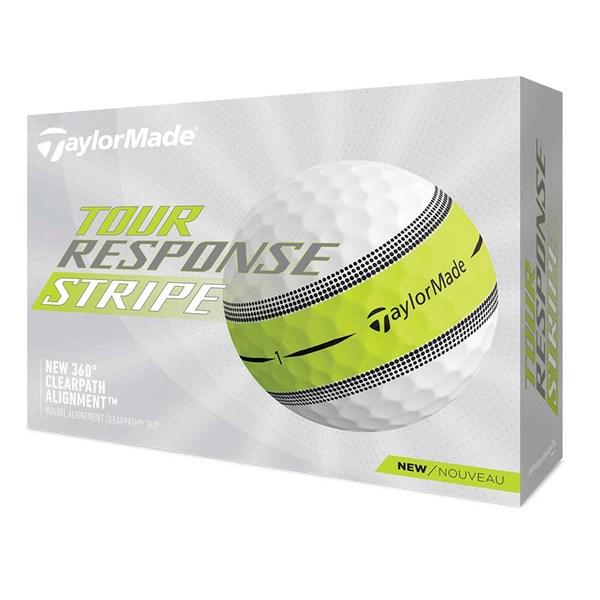 TaylorMade Tour Response Stripe Golf Balls (12 Balls)