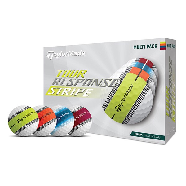 TaylorMade Tour Response Stripe Multi Pack Golf Balls (12 Balls)
