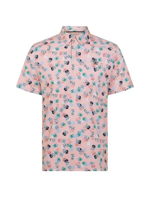 Original Penguin Mens Pete's Travel Tag Caddy Polo Shirt
