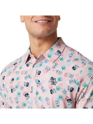Original Penguin Mens Pete's Travel Tag Caddy Polo Shirt