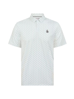 Original Penguin Mens All-Over Lifesaver Print Polo Shirt