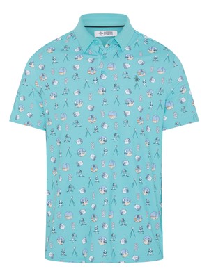 Original Penguin Mens Pete's Range Finder Novelty Polo Shirt