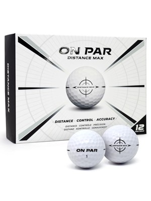 On Par Distance Max White Golf Balls 12 Balls