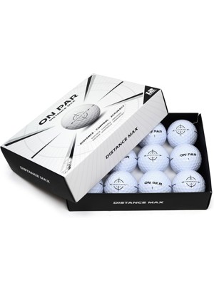 On Par Distance Max White Golf Balls 12 Balls