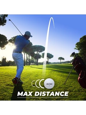 On Par Distance Max White Golf Balls 12 Balls