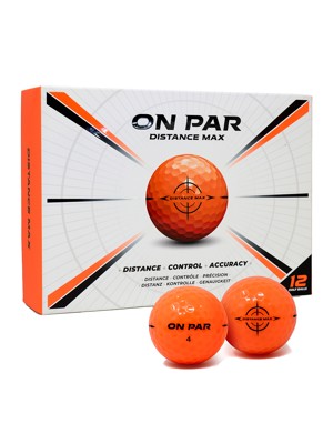 On Par Distance Max Orange Golf Balls 12 Balls