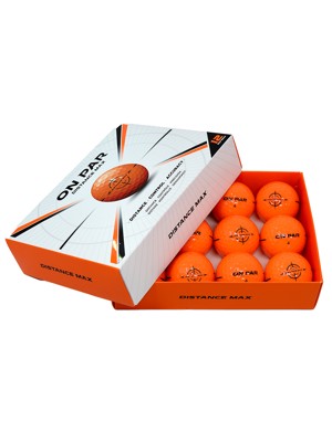 On Par Distance Max Orange Golf Balls 12 Balls