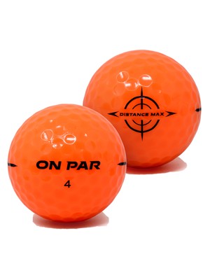On Par Distance Max Orange Golf Balls 12 Balls