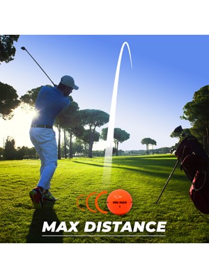 On Par Distance Max Orange Golf Balls 12 Balls