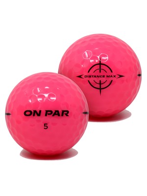 On Par Distance Max Pink Golf Balls 12 Balls
