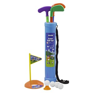 Junior Plastic Golf Set & Trolley Bag
