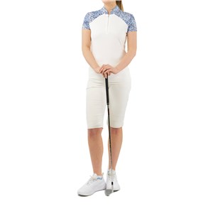 Pure Golf Ladies Spirit Cap Sleeve Polo Shirt - Peardrop Sapphire