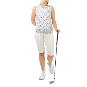 Pure Golf Ladies Aelia Sleeveless Polo Shirt - Ethereal Bouquet