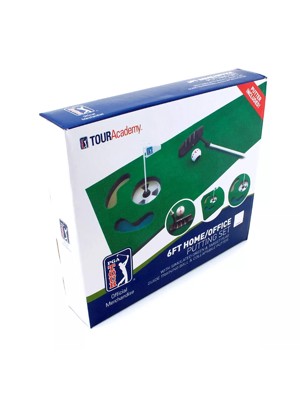 PGA Tour 6 Feet Putting Mat with Guide Ball and Putter