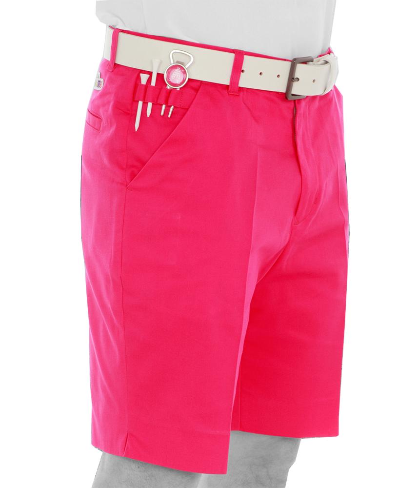 Royal And Awesome Pink Ticket Golf Shorts