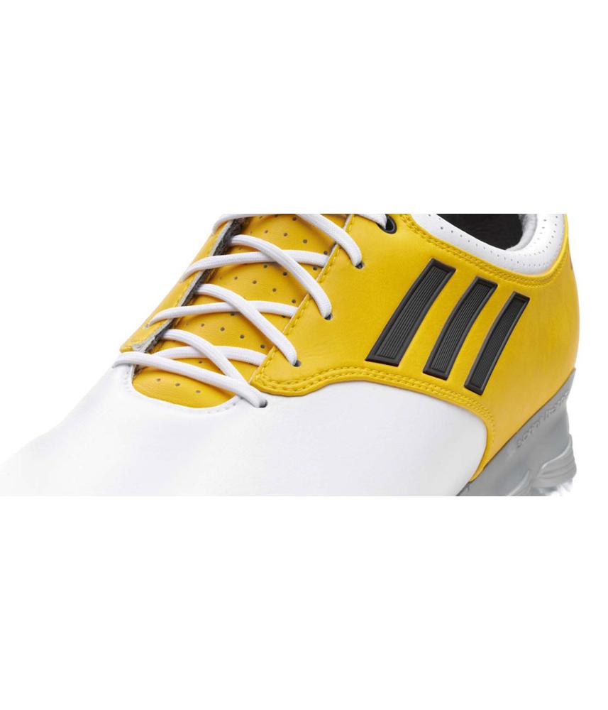 adidas adizero Tour Golf Shoe White/Vivid Yellow