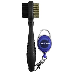 Champ Dual Golf Brush 2 With Zip Line Clip