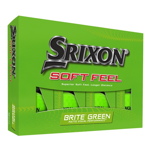 Srixon Soft Feel Brite Green Golf Balls (12 Balls) 2023