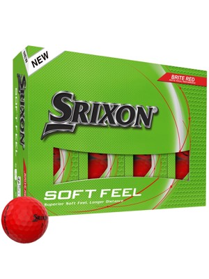 Srixon Soft Feel Brite Red Golf Balls (12 Balls)