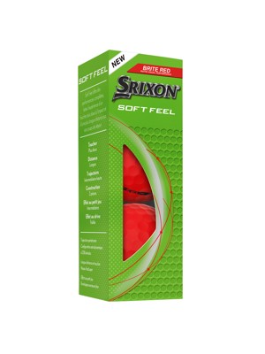 Srixon Soft Feel Brite Red Golf Balls (12 Balls)