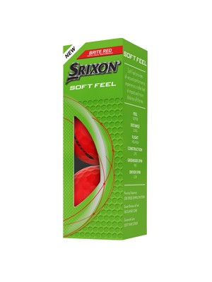 Srixon Soft Feel Brite Red Golf Balls (12 Balls)