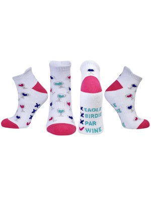 Suprizeshop Ladies Assorted Boozy Themed Golf Socks (3 Pairs)