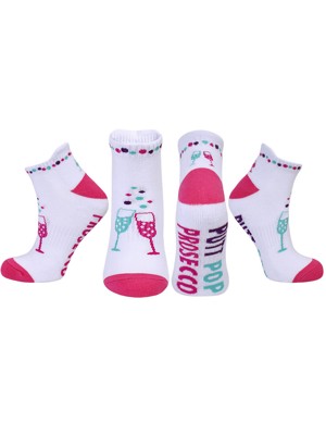 Suprizeshop Ladies Assorted Boozy Themed Golf Socks (3 Pairs)