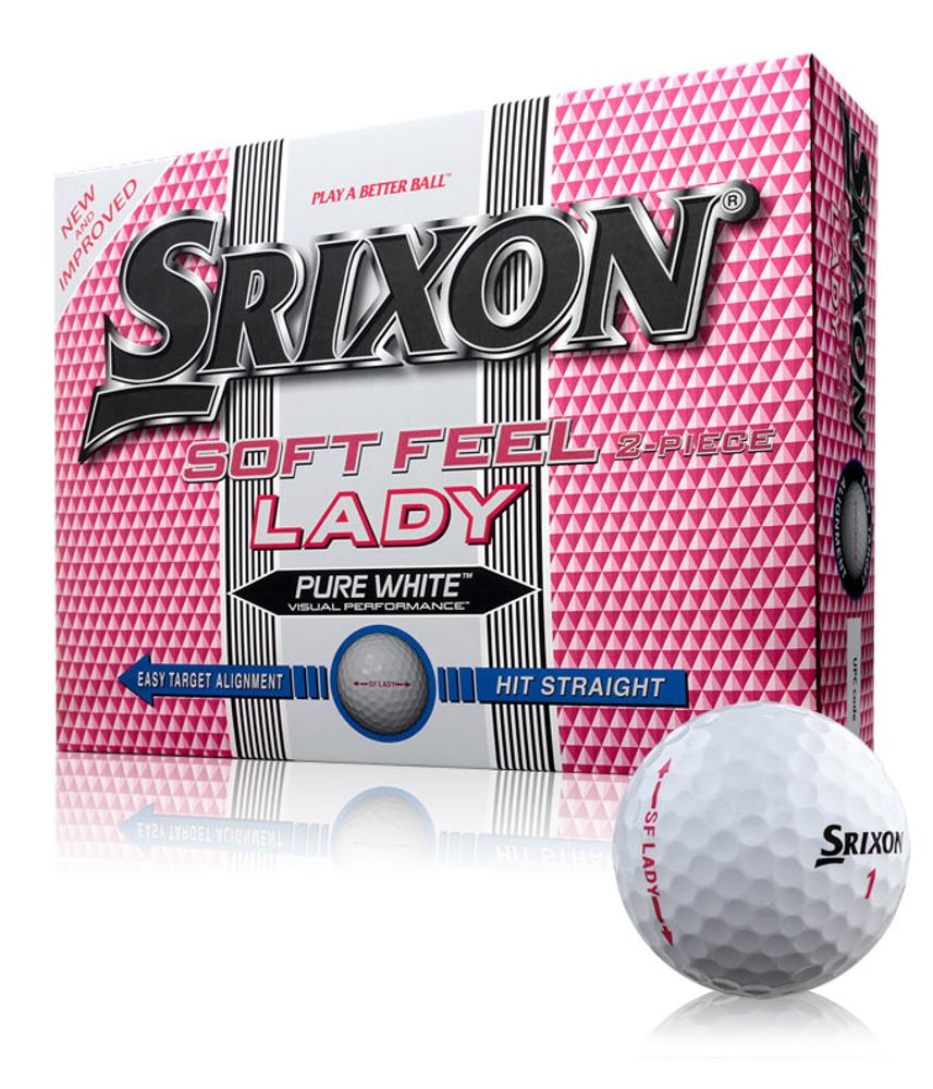 Srixon Ladies Soft Feel White Golf Balls (12 Balls) 2013