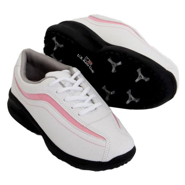 US Kids Girls Spiked Lace Golf Shoes