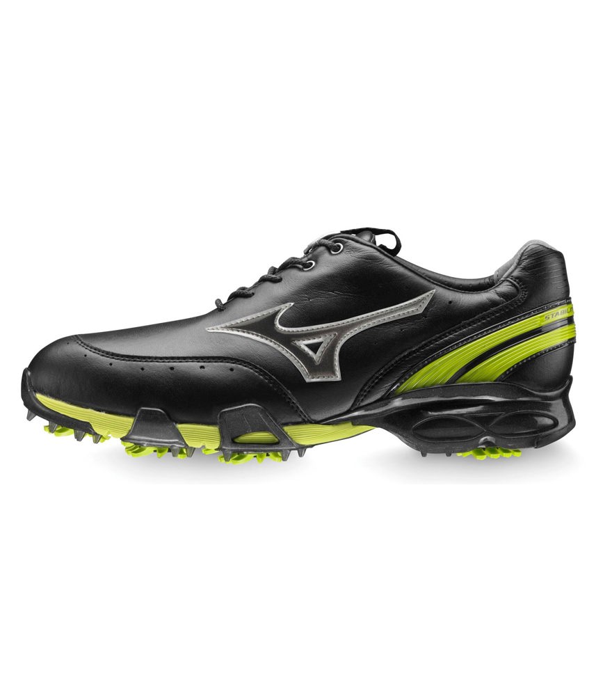 Mizuno Mens Stability Style Golf Shoes (Black/Lime)