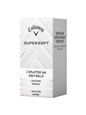 Callaway SuperSoft Splatter Red Golf Balls (12 Balls)