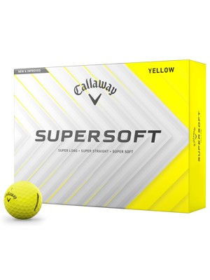 Callaway SuperSoft Yellow Golf Balls (12 Balls)