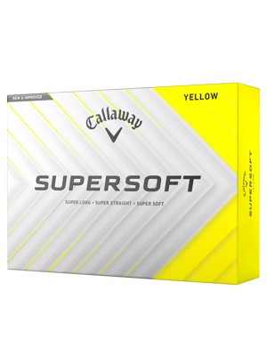 Callaway SuperSoft Yellow Golf Balls (12 Balls)