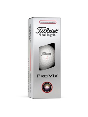 GolfOnline Logo - Titleist Pro V1x Alignment Golf Balls (3 Ball Sleeve)