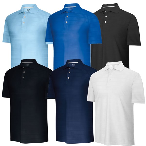 adidas Mens ClimaCool Textured Solid Polo Shirt