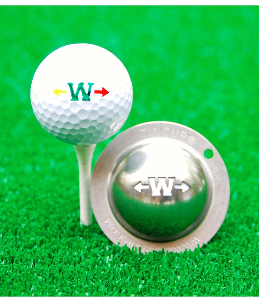Tin Cup Ball Marker Alpha Players